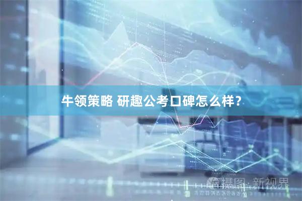 牛领策略 研趣公考口碑怎么样？